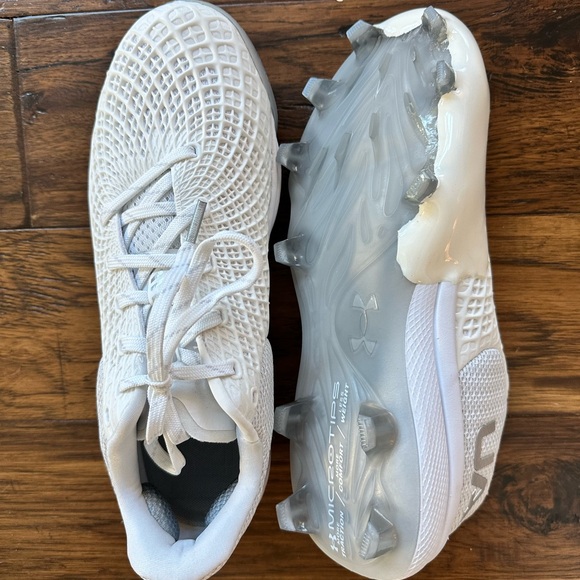 New Under Armour Glyde 2 MT TPU Softball Cleats with custom pitching toe - Picture 3 of 5